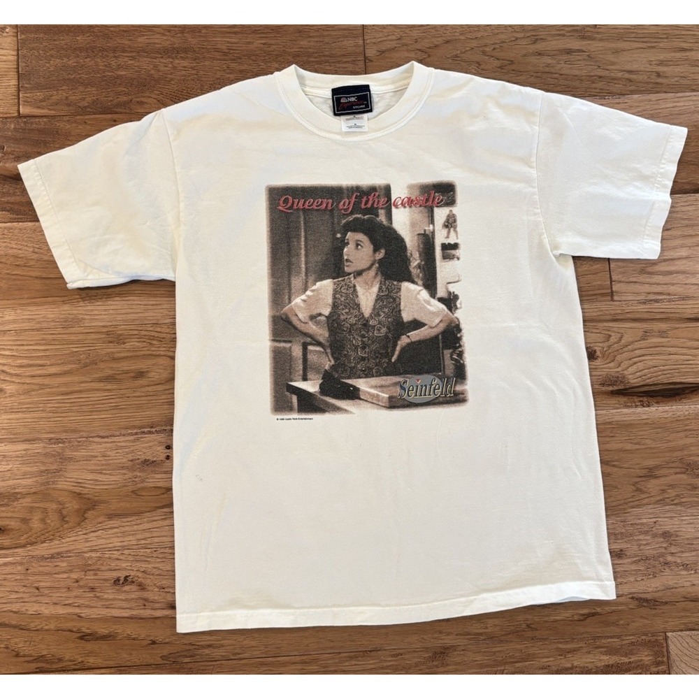 VTG 1998 Seinfeld Queen Of The Castle Elaine Shirt NBC Experience Store Mens M